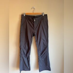 Prana Charcoal Pants Size 10 Hiking Roll‎ up Snap